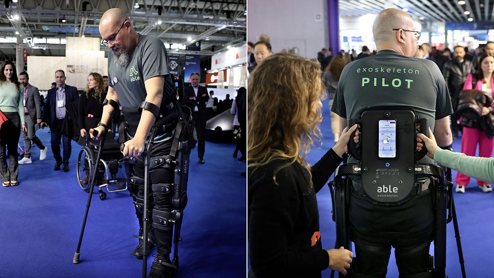 Exoskeleton that lets wheelchair users walk again draws royal attention at MWC 2023